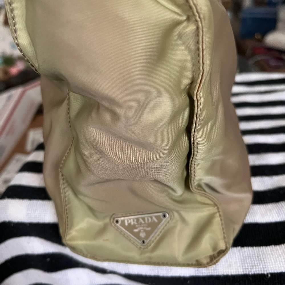 PRADA Vintage Green Nylon Tote Bag - Picture 7 of 7